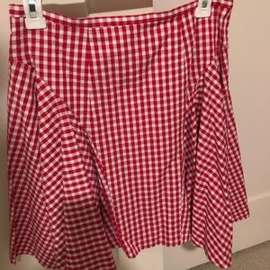 Red Gingham Skirt